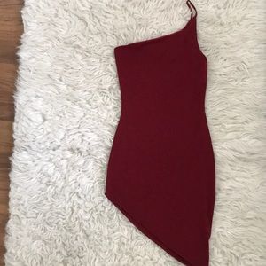 Fancy red mini dress from Fashion Nova